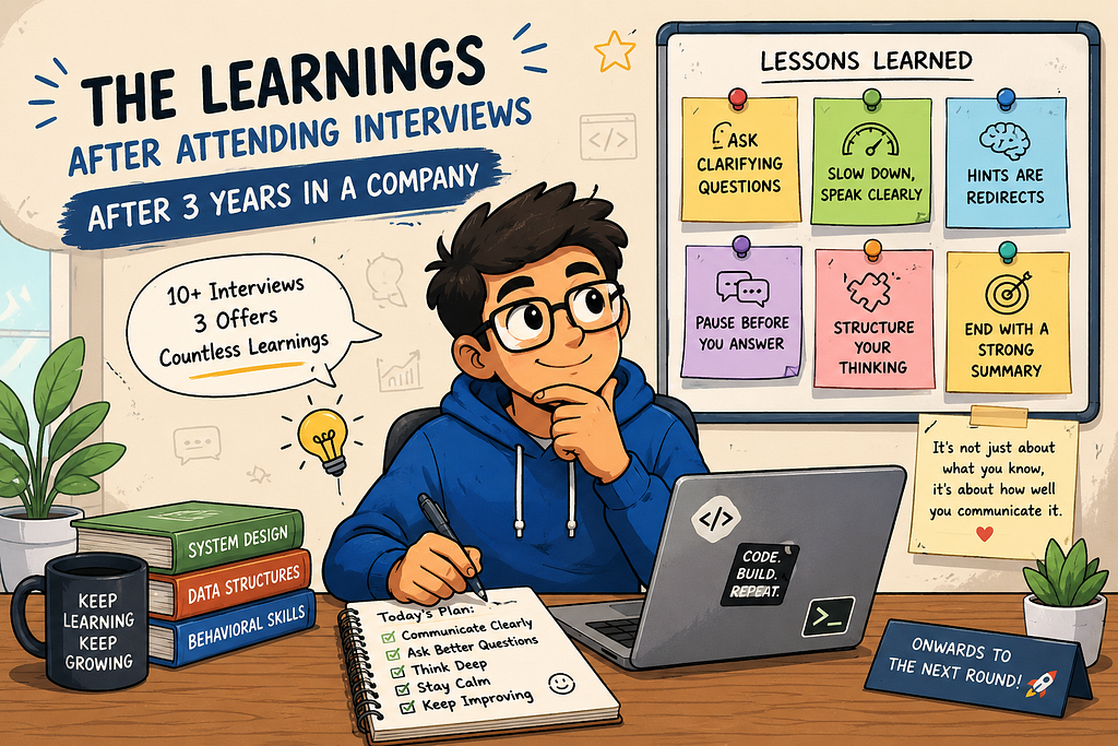 Interview Experience After 3 Years in a Company: Key Learnings