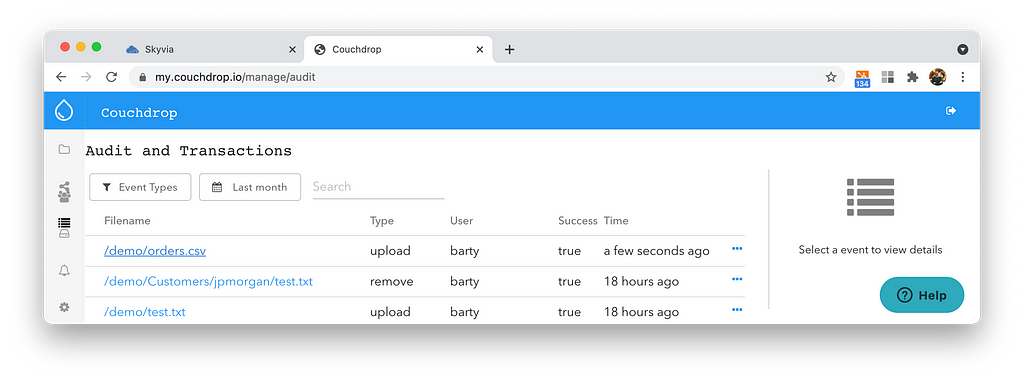 couchdrop sftp etl workflow