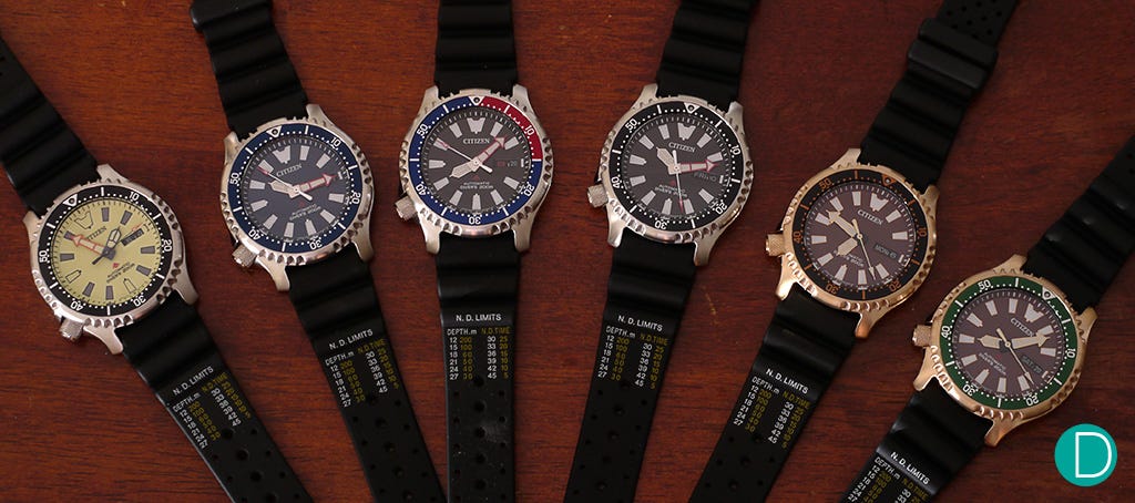 Citizen Fugu dive watch series