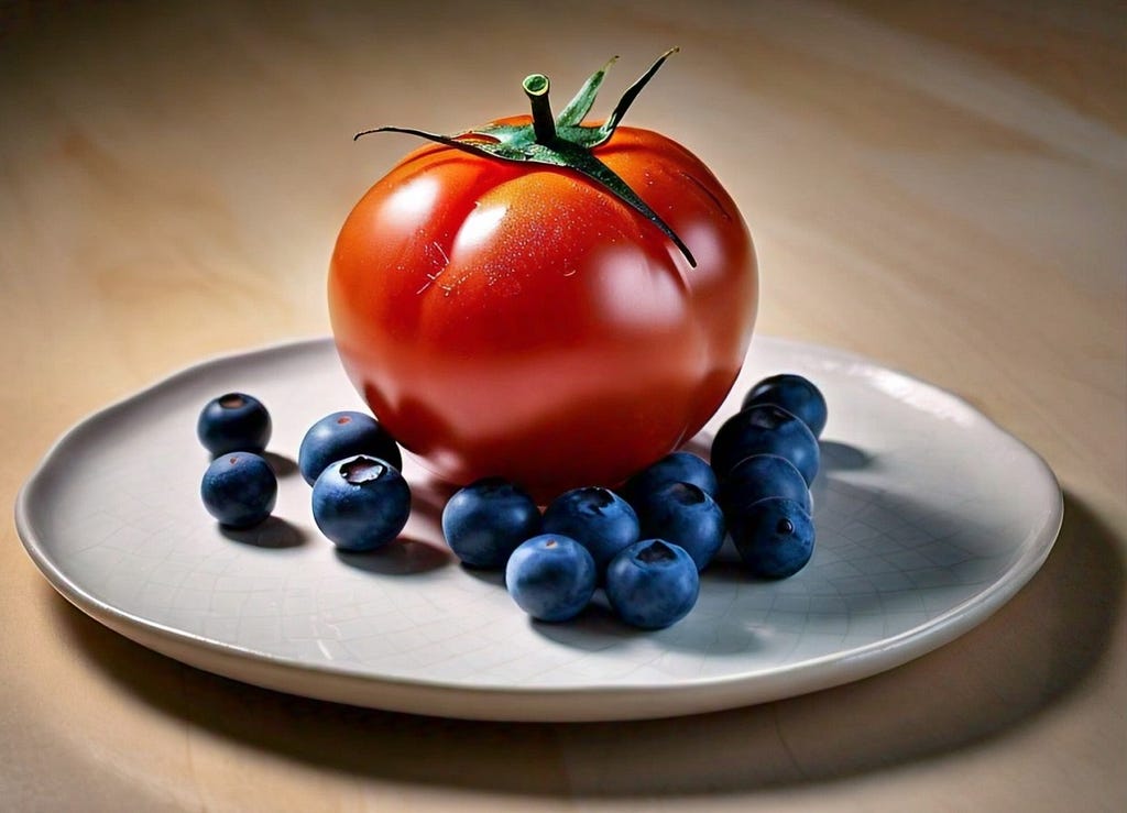 Antioxidants: Tomato, bluebarries