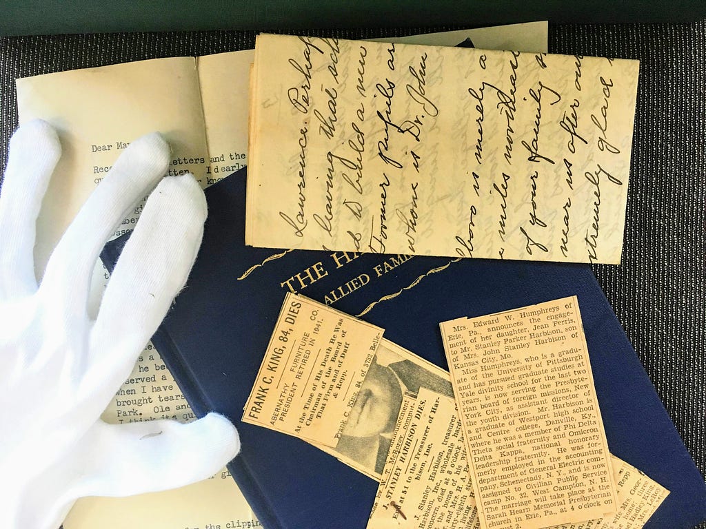 Collected documents of genealogical research
