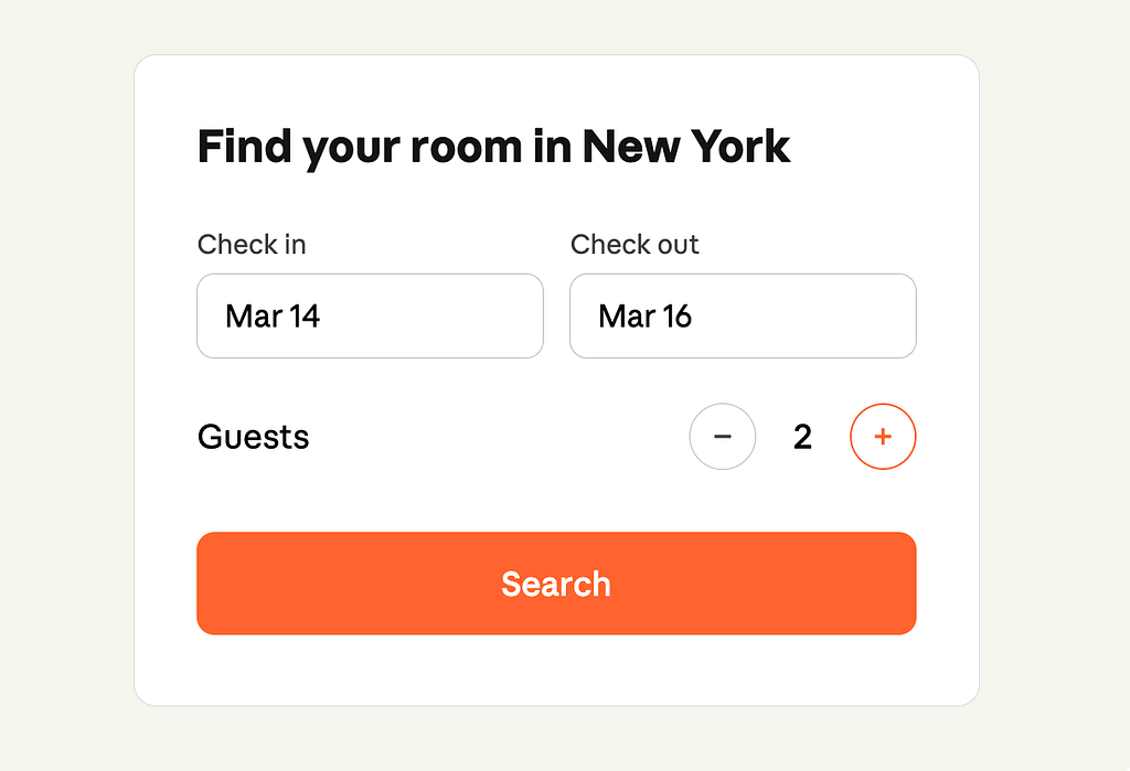 user sees final app