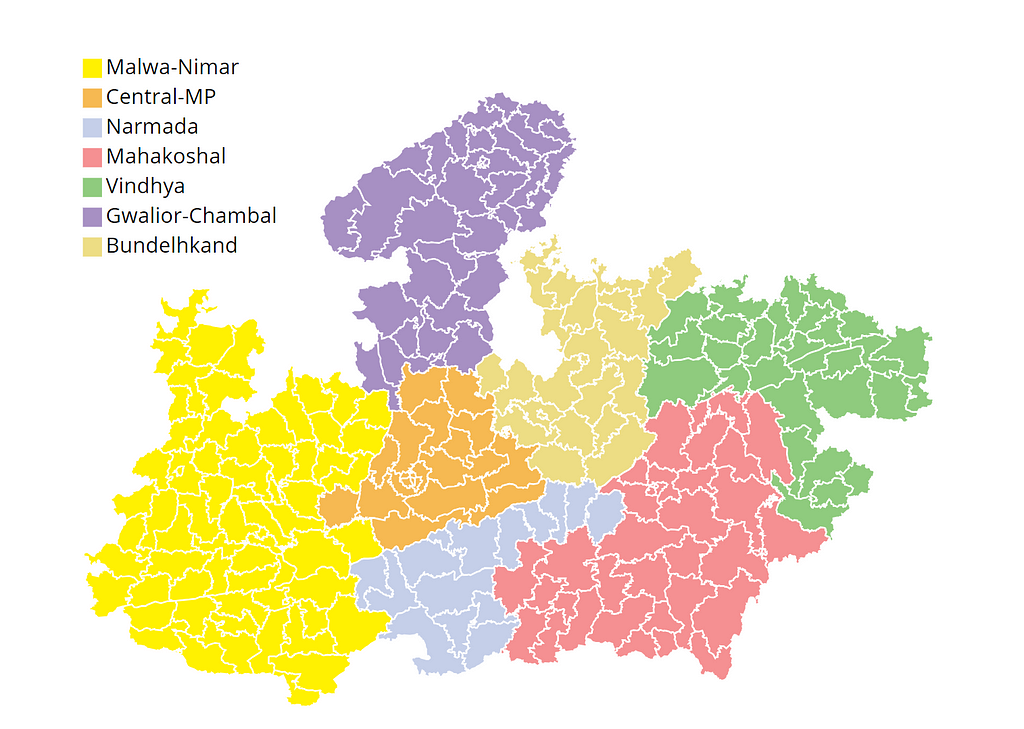 MP State Electoral Regions