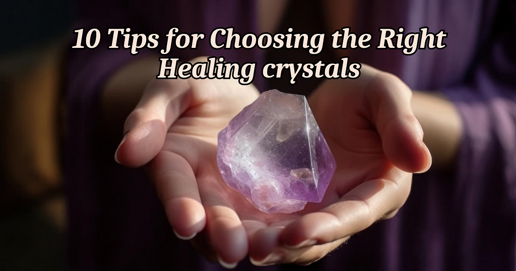 Tips for choosing the right healing crystals