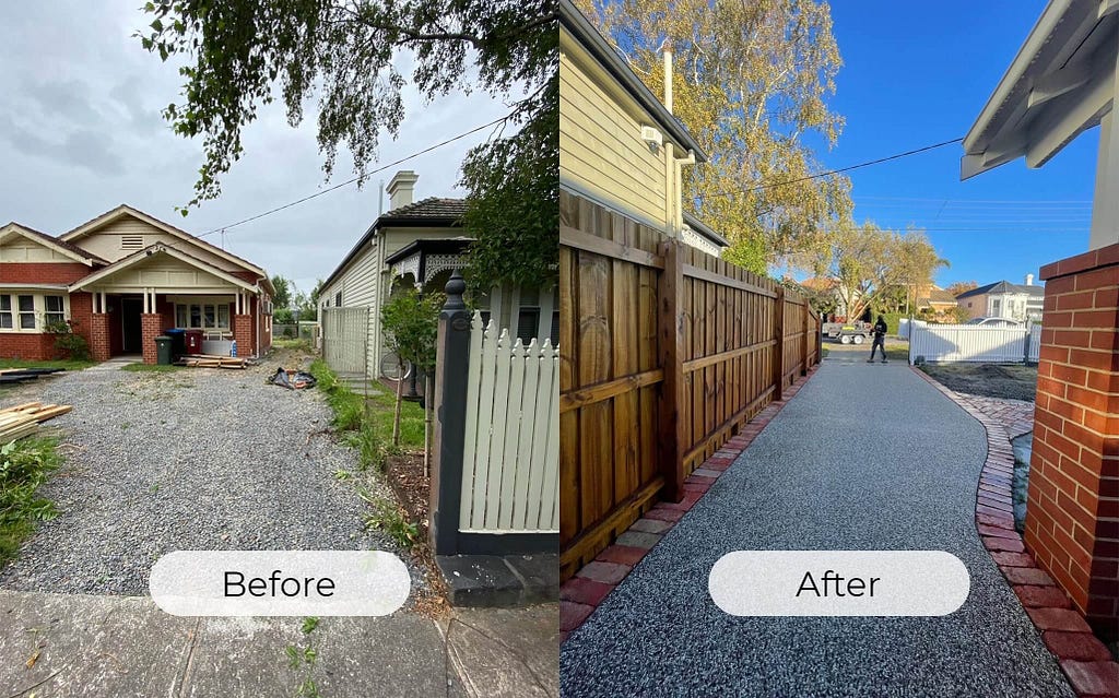 coloured concrete driveways melbourne