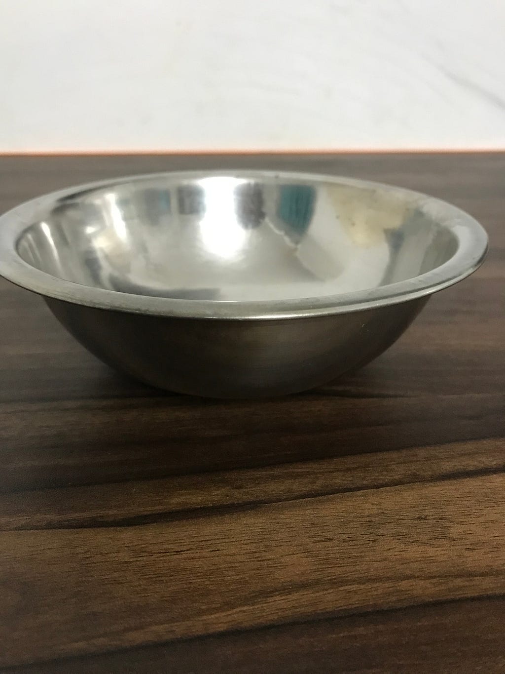 Image of a simple steel bowl