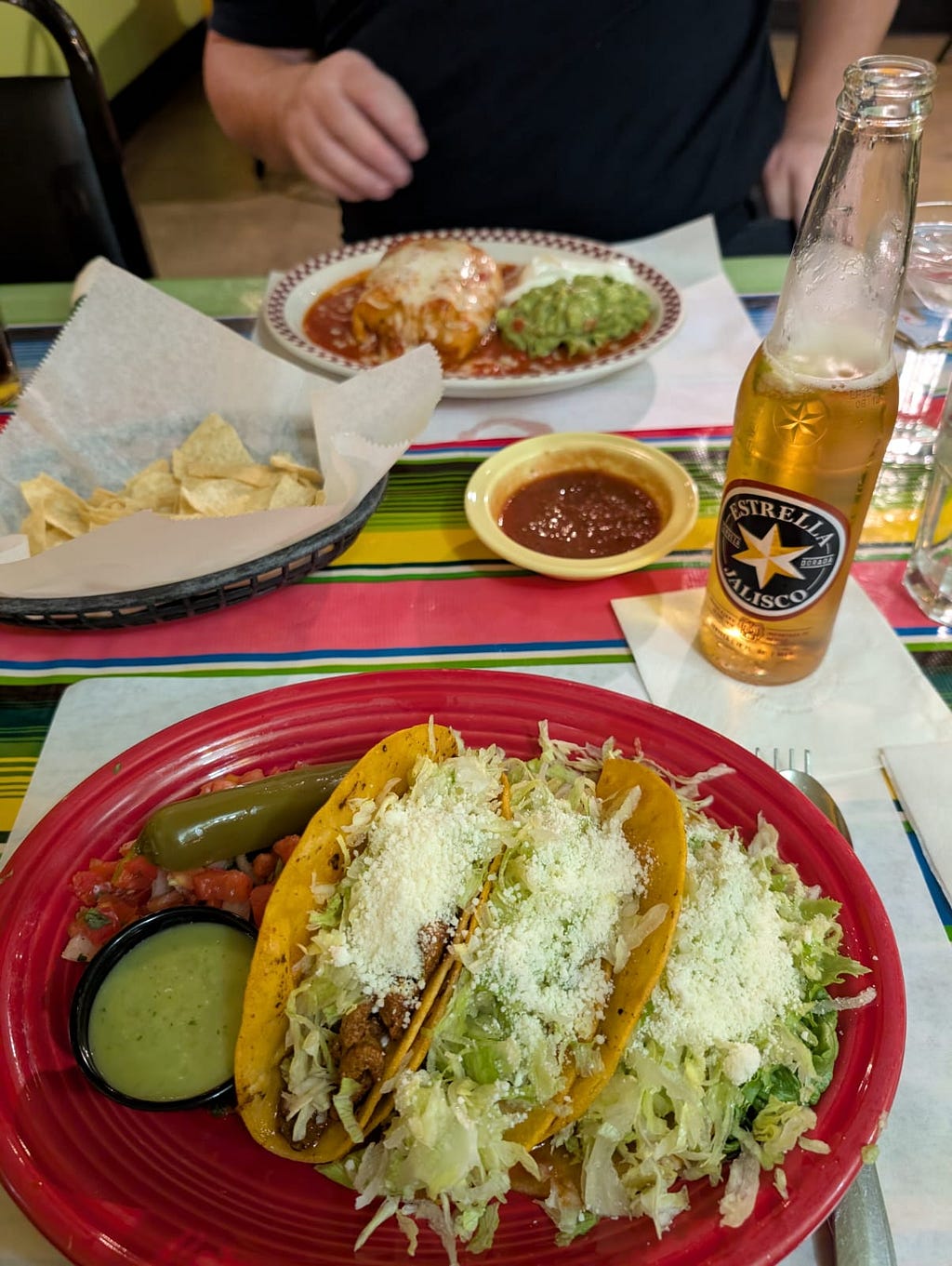 Tacos, since we don’t get many good ones in Europe