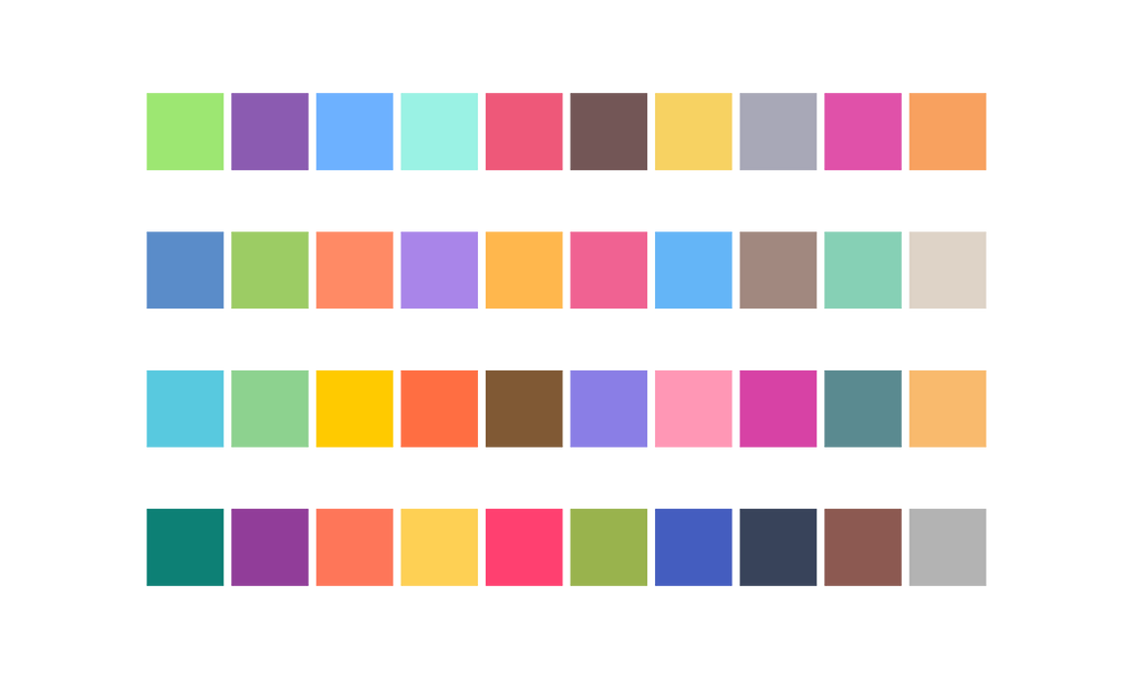 Categorical color palettes