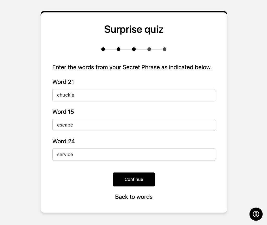 Elrond Wallet Surprise Quiz