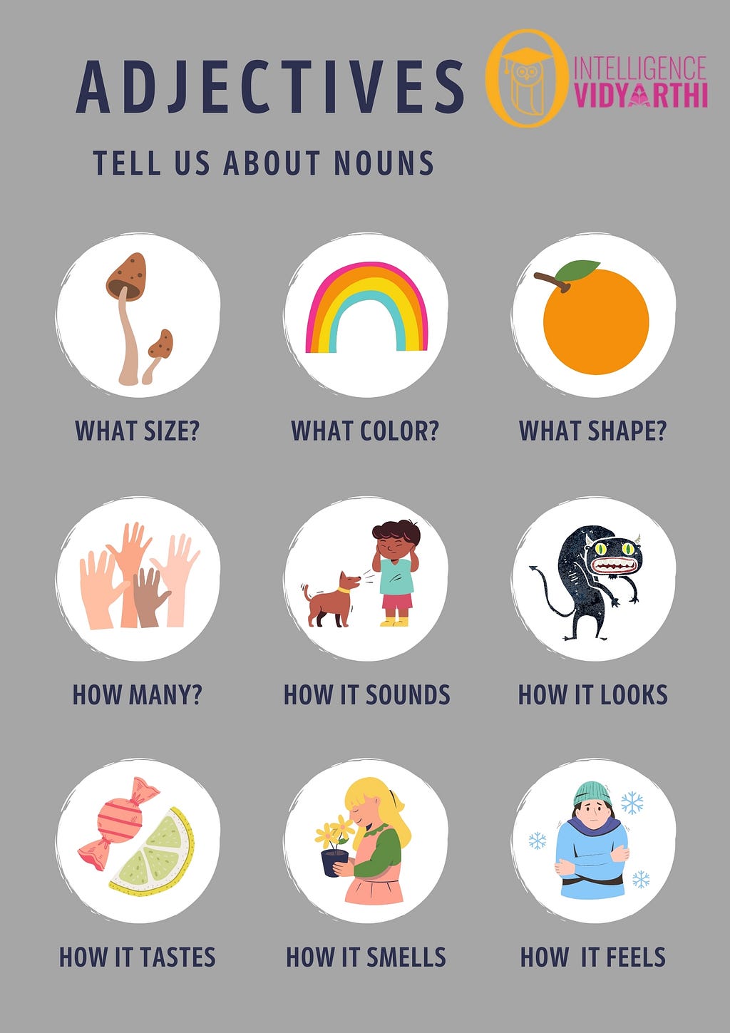 adjectives tell us about noun