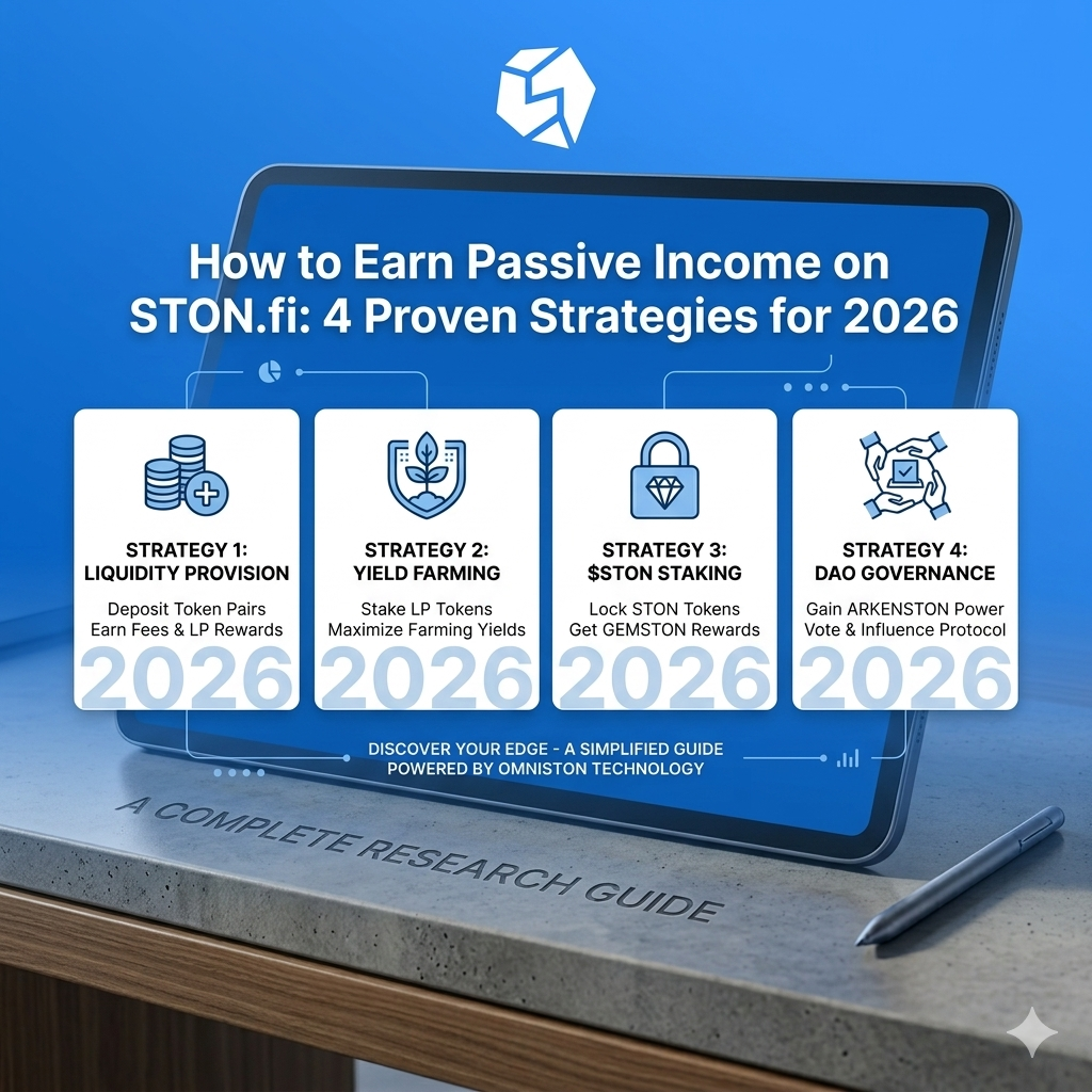 How to Earn Passive Income on STON.fi: 4 Proven Strategies for 2026