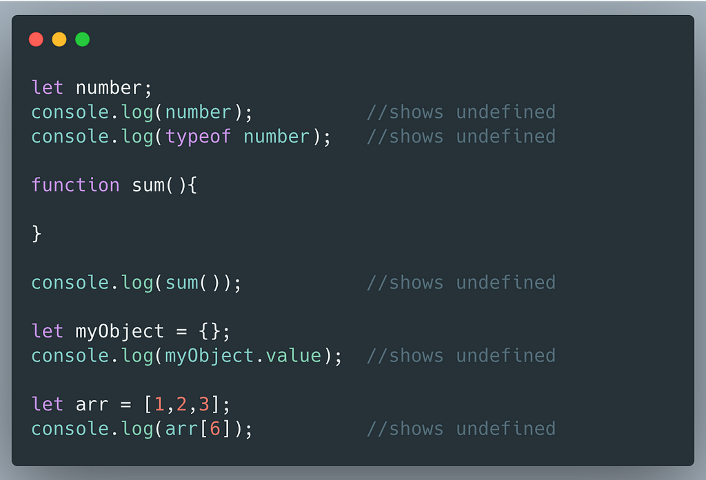 The difference between undefined, not defined, and null in JavaScript