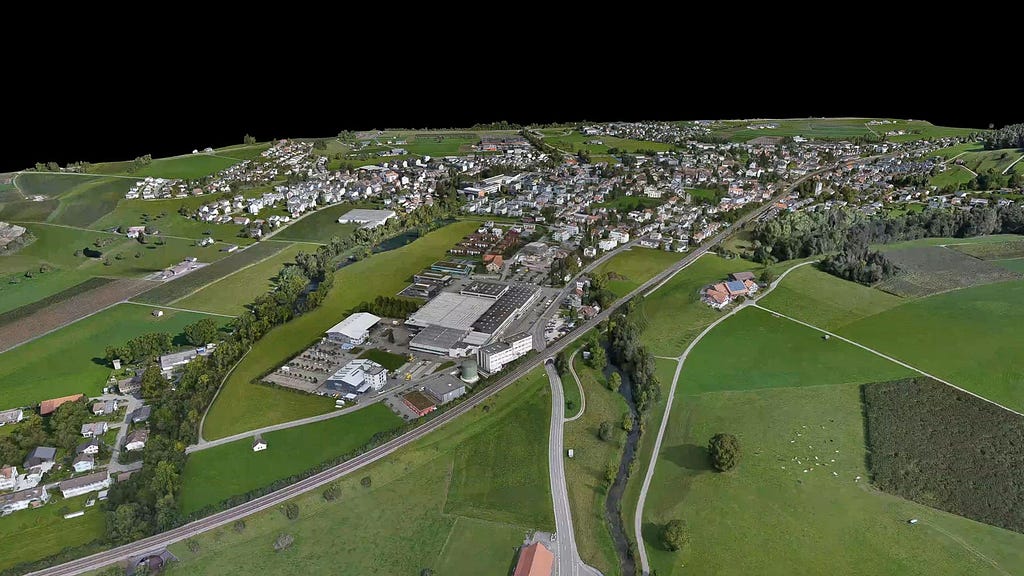 Interactive 3D model of Sirnach municipality