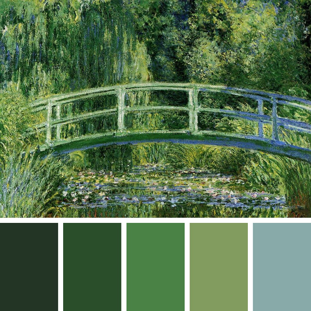 The 4 master artists who used nature-inspired color palettes | LaptrinhX