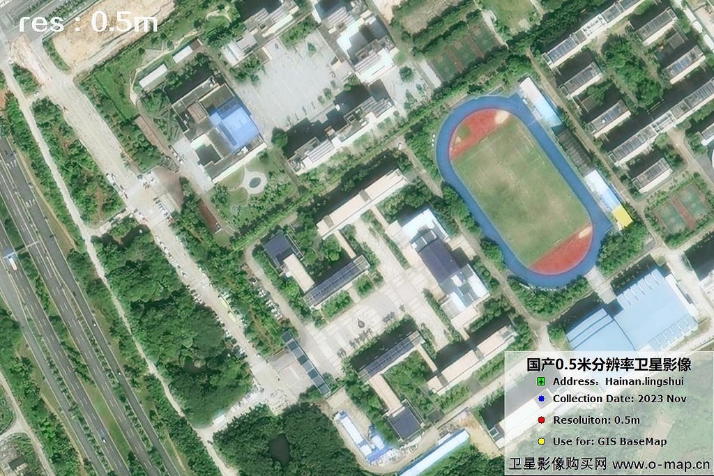 2024 0.5m resolution satellite images from WWW.O-MAP.CN