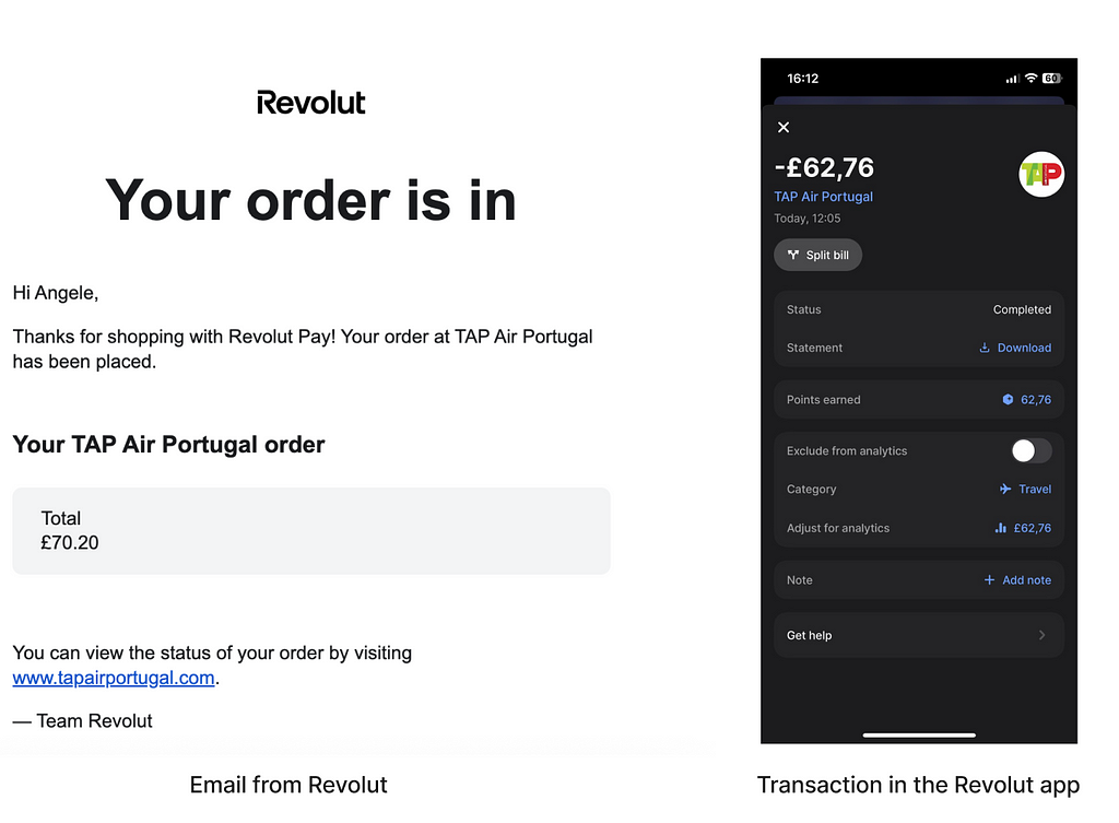 Revolut email confirmation