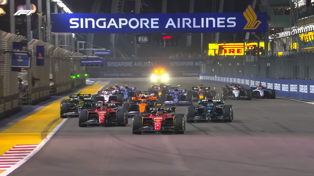 Marina Bay 2023 Singapore Grand Prix Race Start