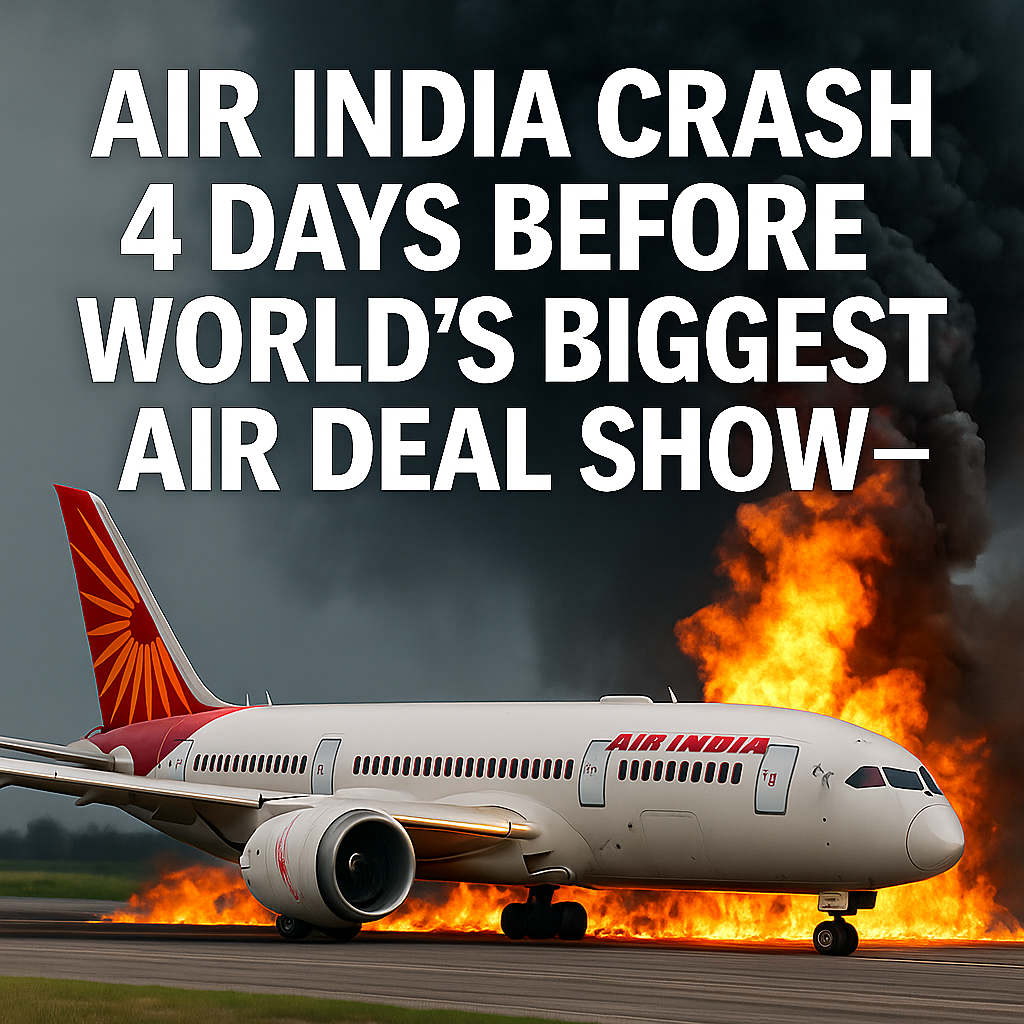 Air India Crash 4 Days Before World’s Biggest Aviation Deal Show?—?-