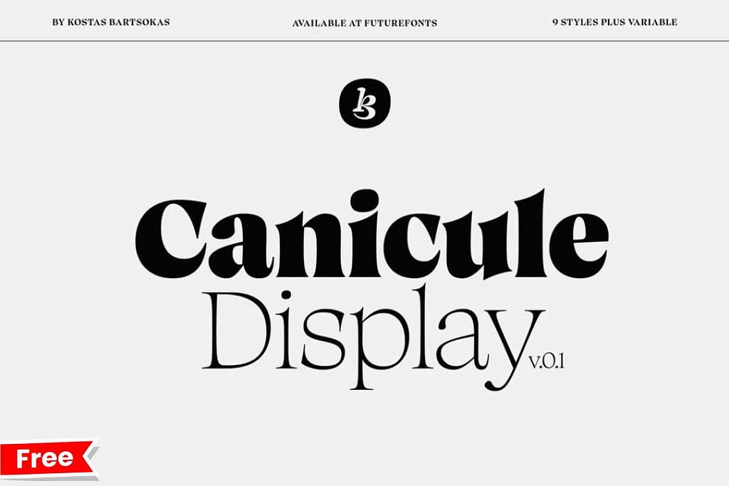 Canicule Display Font
