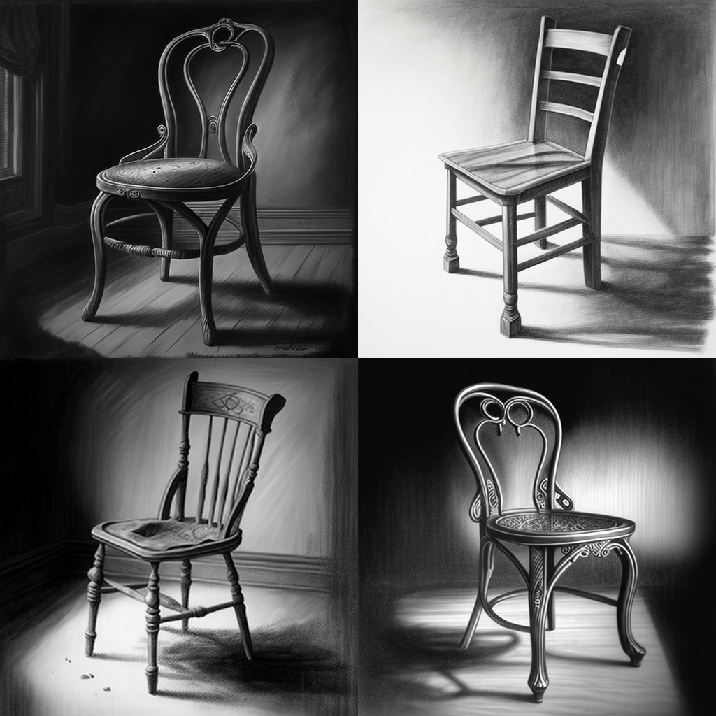 chairs, graphite