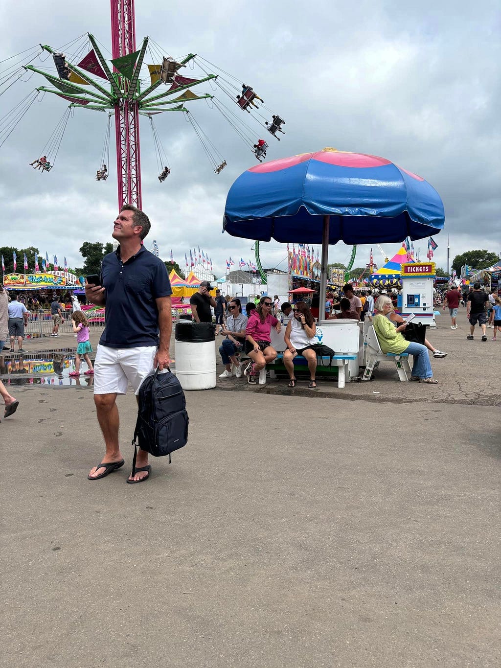 Minnesota State Fair Midway, where the sideshows used to be.