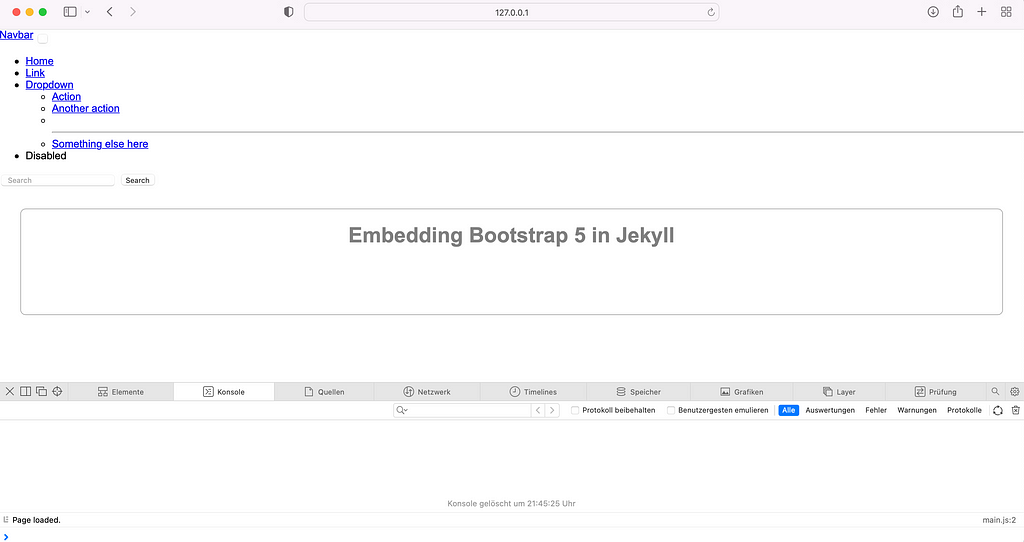 Illustration Jekyll without Bootstrap 5