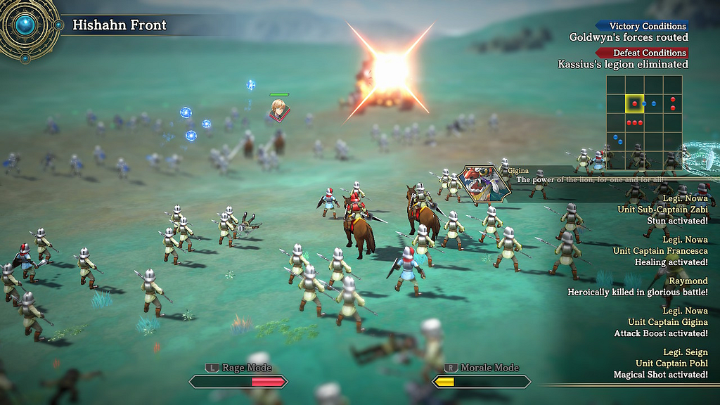 War Mode depicts groups of mercenaries duking it out on a large-scale battlefield.