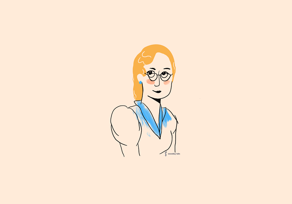 An illustration showing Grace Hopper.