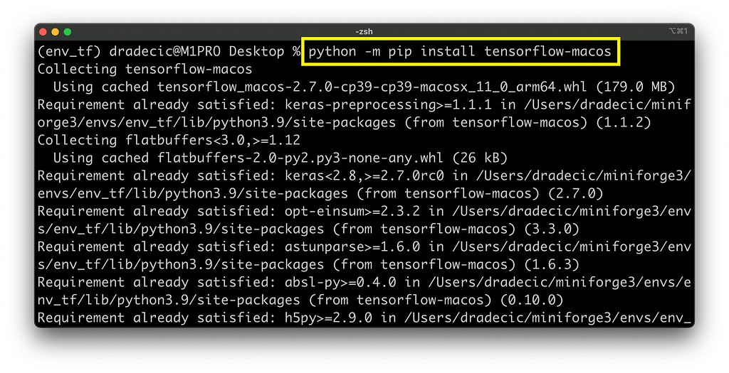 How To Install TensorFlow 2.7 On MacBook Pro M1 Pro With Ease | LaptrinhX