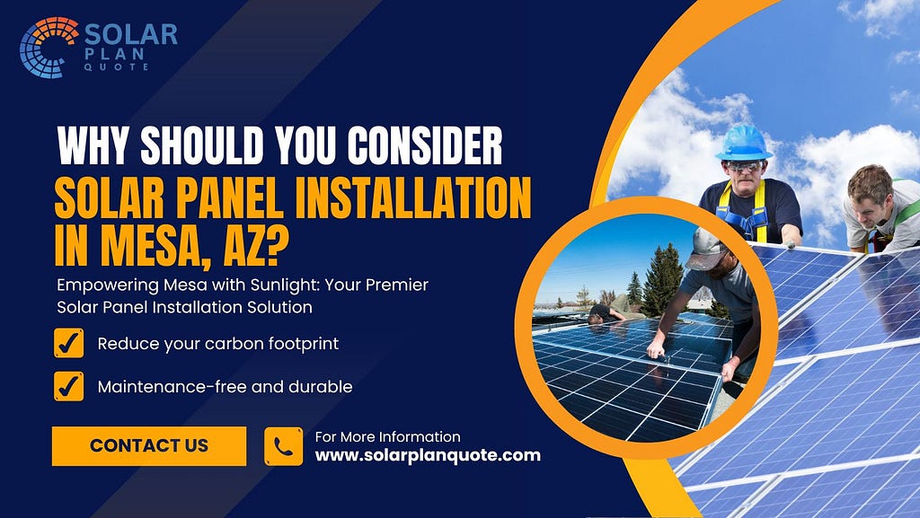 affordable solar panel installation Mesa AZ