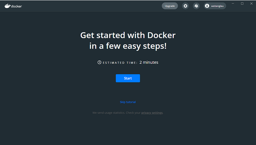 Docker Desktop Application