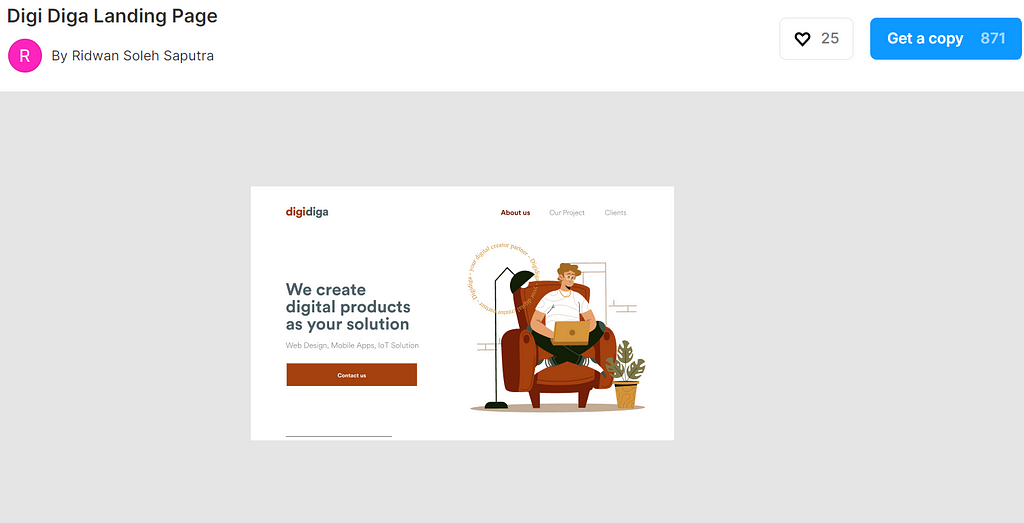 landing page simples