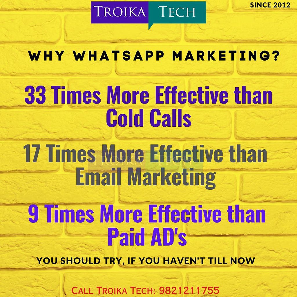 Troika Tech Services WhatsApp Marketing Company in Mumbai