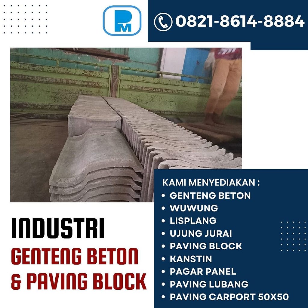 Agen Genteng Beton Flat Rawan Bocor, WA/TELP 0821–8614–8884