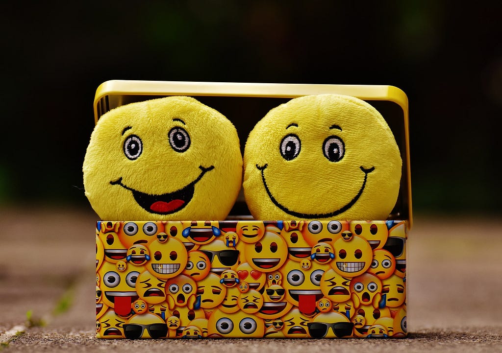 A photo showing emojis.