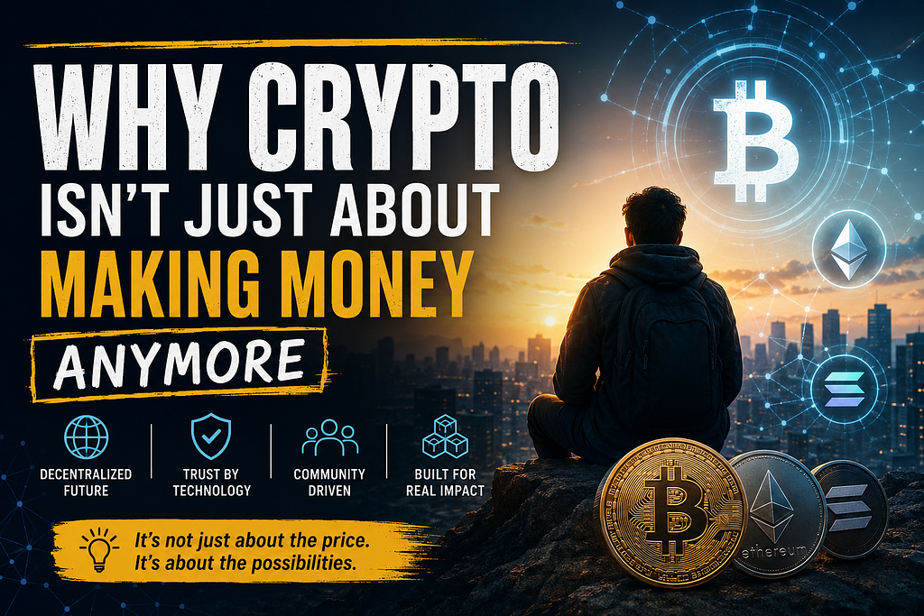 Why Crypto Isn’t Just About Making Money Anymore