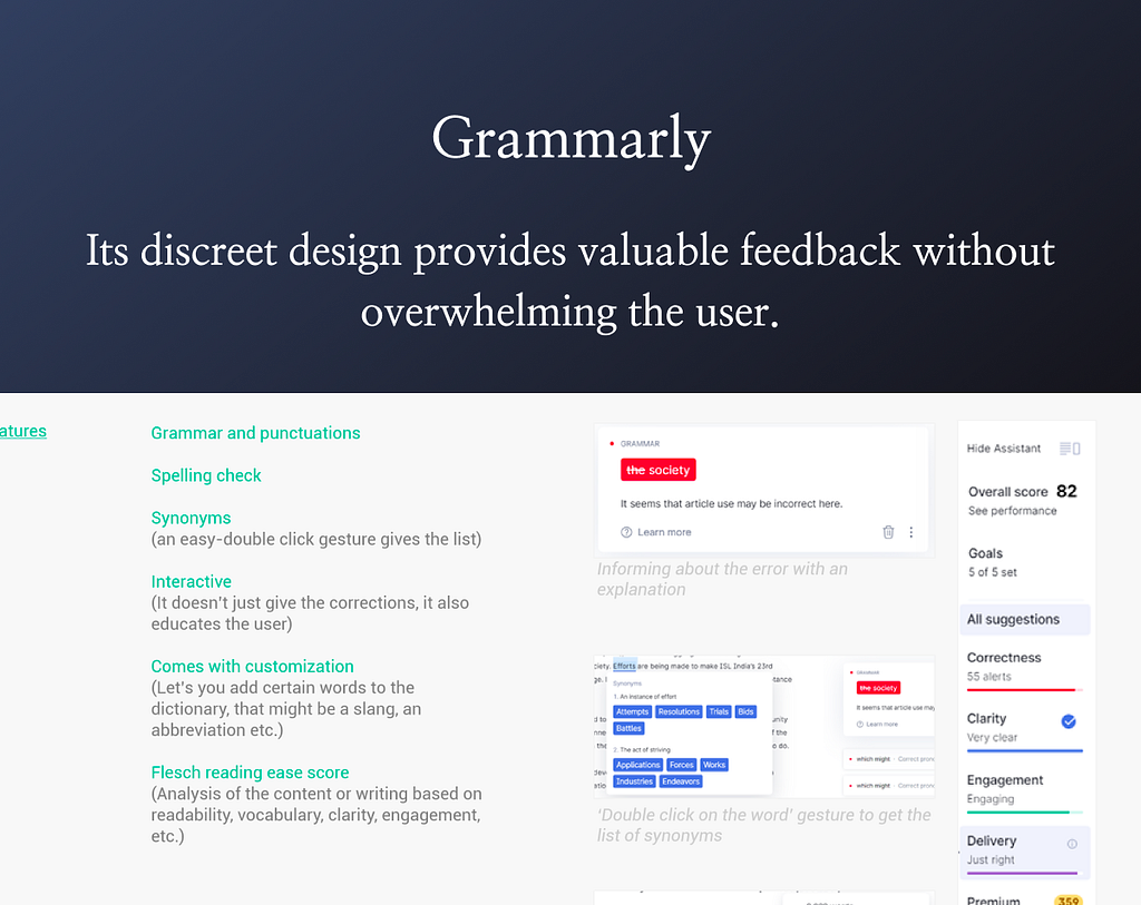 Tesler’s Law Example — Grammarly