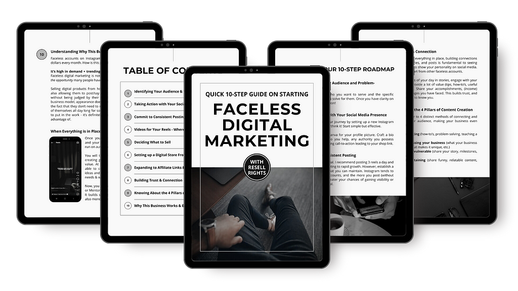 Faceless Digital Marketing Starting Guide