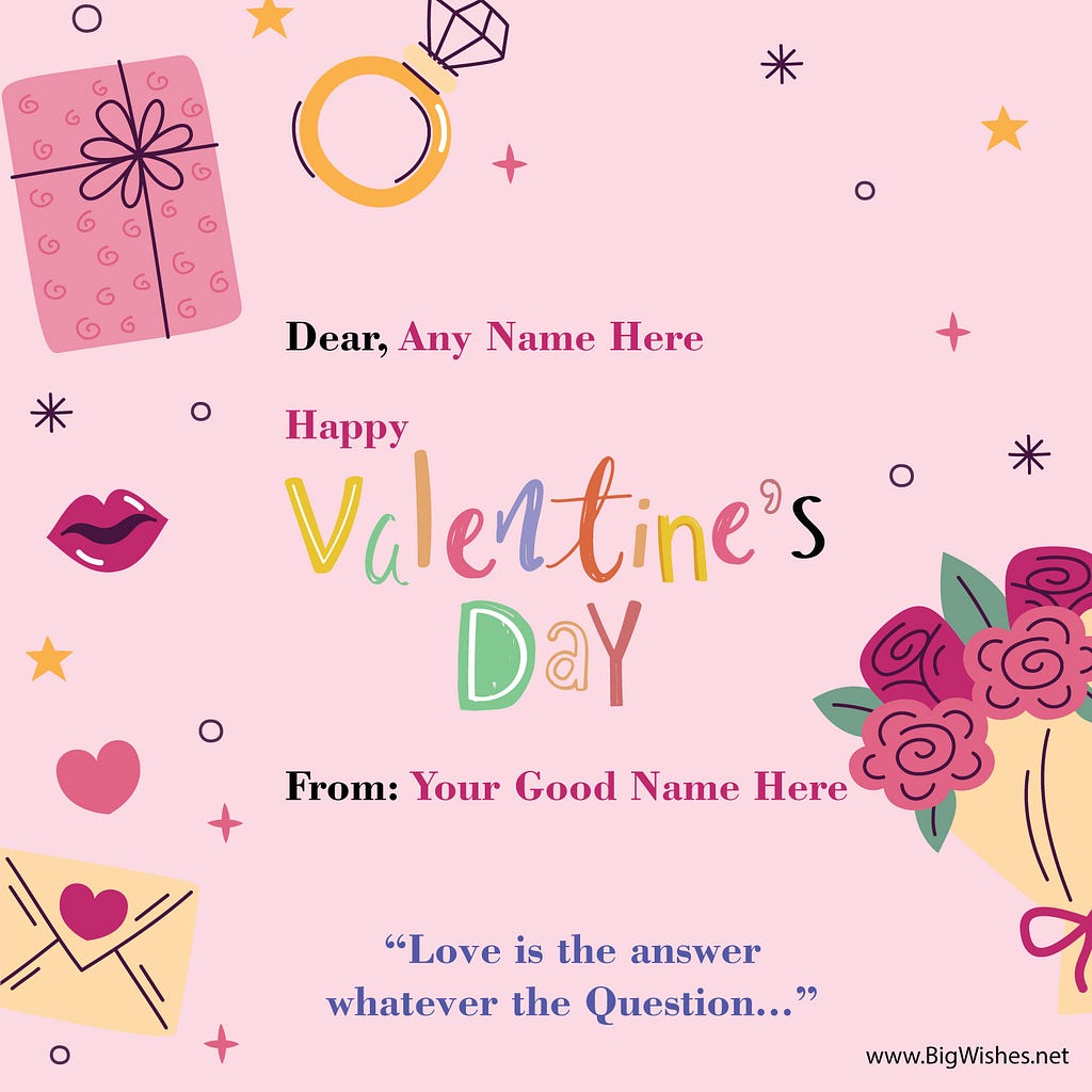 2023 Happy Valentines Day Card for Girl Friend