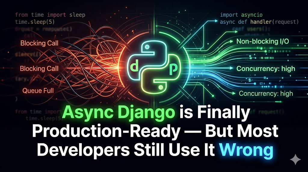 Async Django is Finally Production-Ready — But Most Developers Still Use It Wrong
