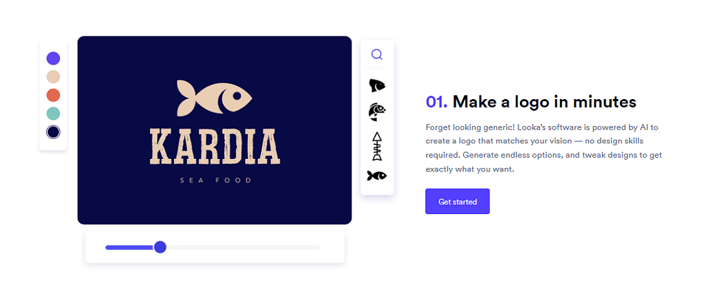 Looka logo generator ai