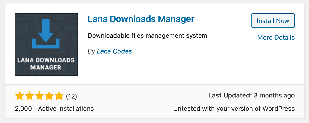 Lana Downloads Manager Screenshot