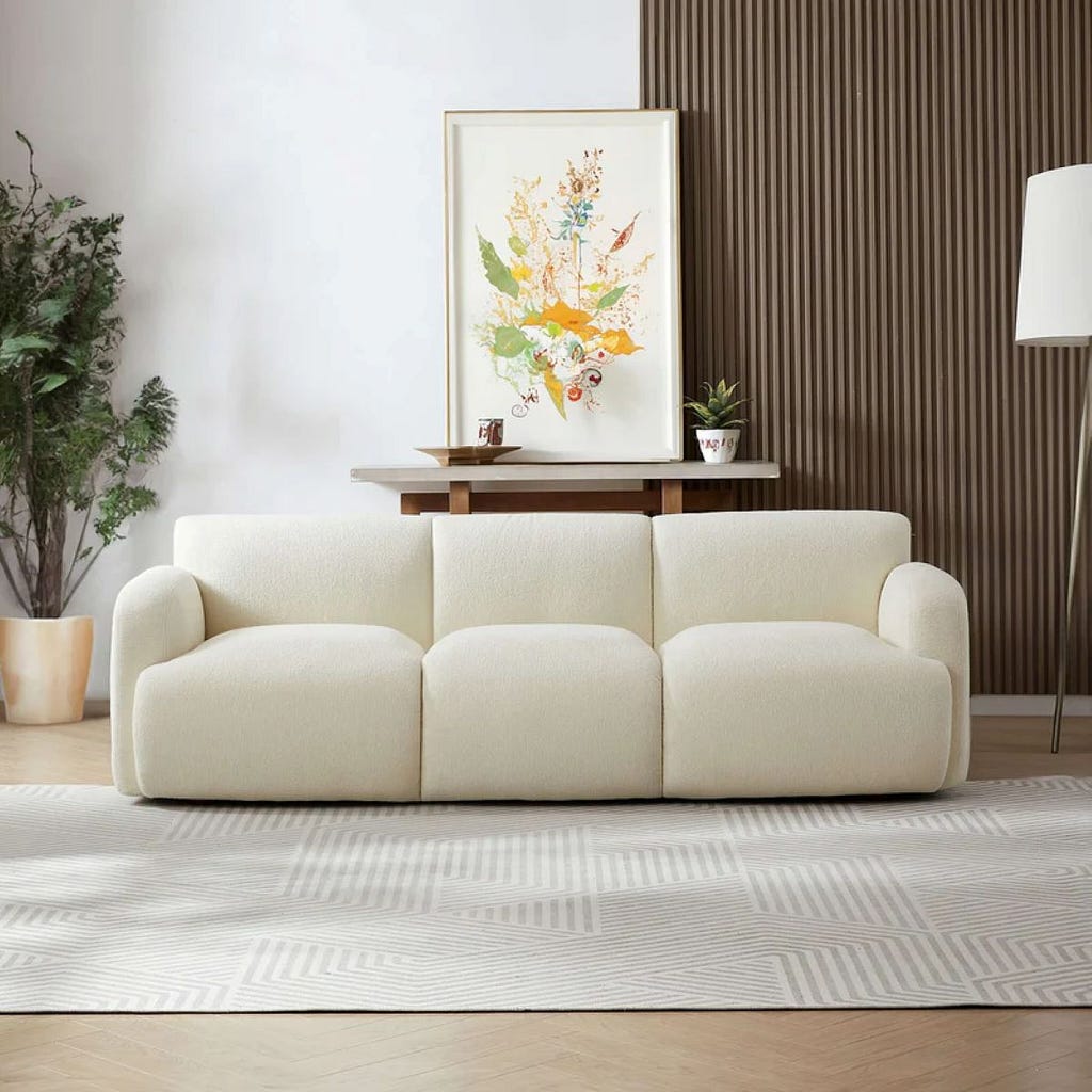 Stella Cream Boucle Sofa from New York Modern