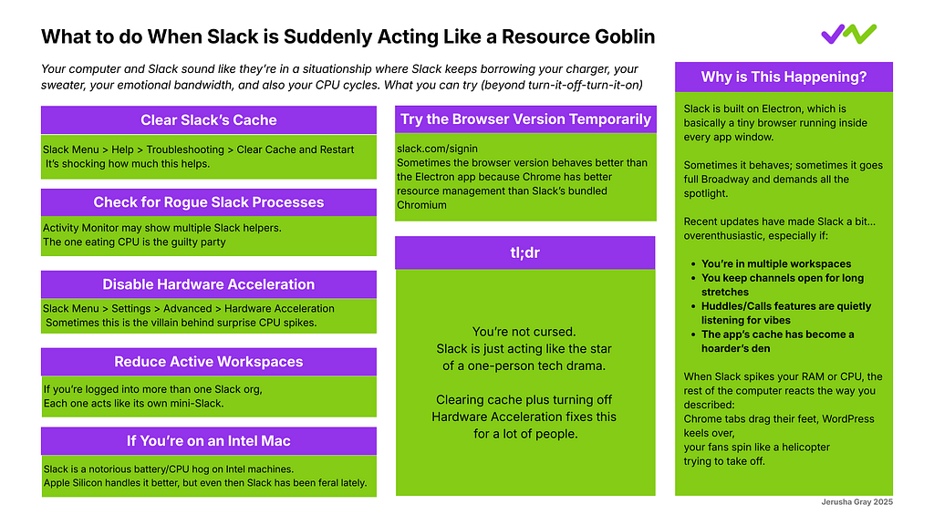Why Slack Sometimes Overloads Your Computer