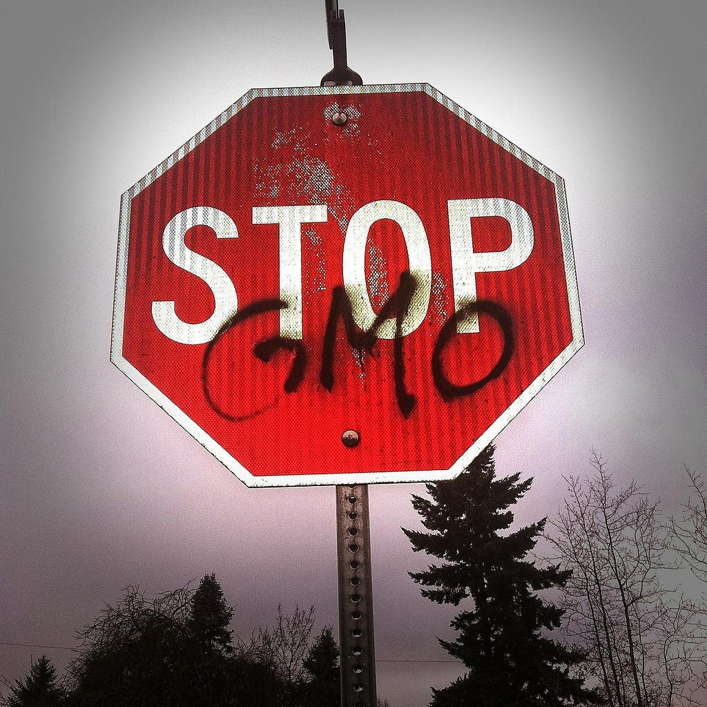 Stop GMO sign