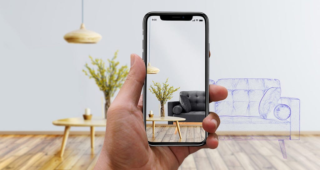Design Interior can be implemented by Augmented Reality (AR)