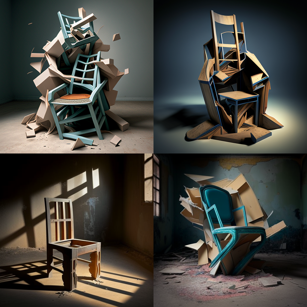 chairs, installation art