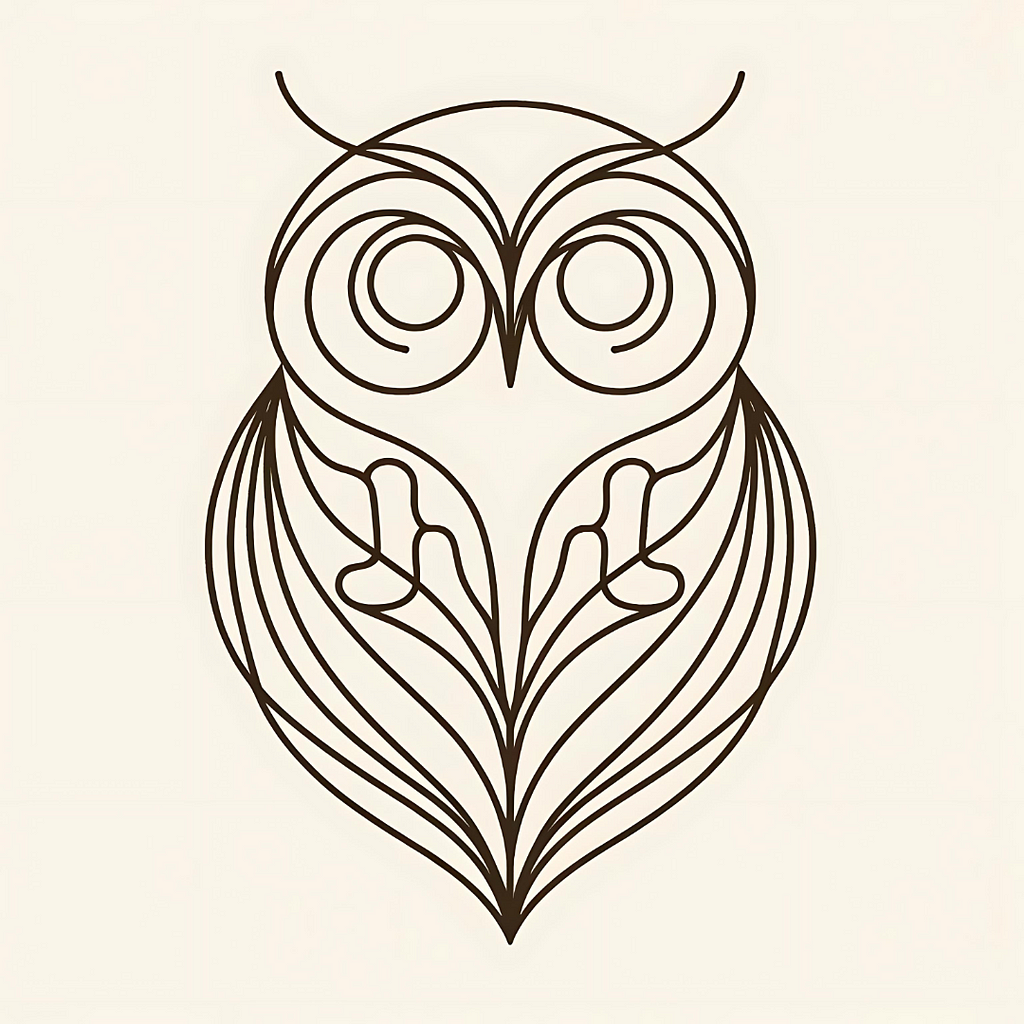 My First Owl! The design took me hours since I was figuring out the code, and how I could make it appealing.