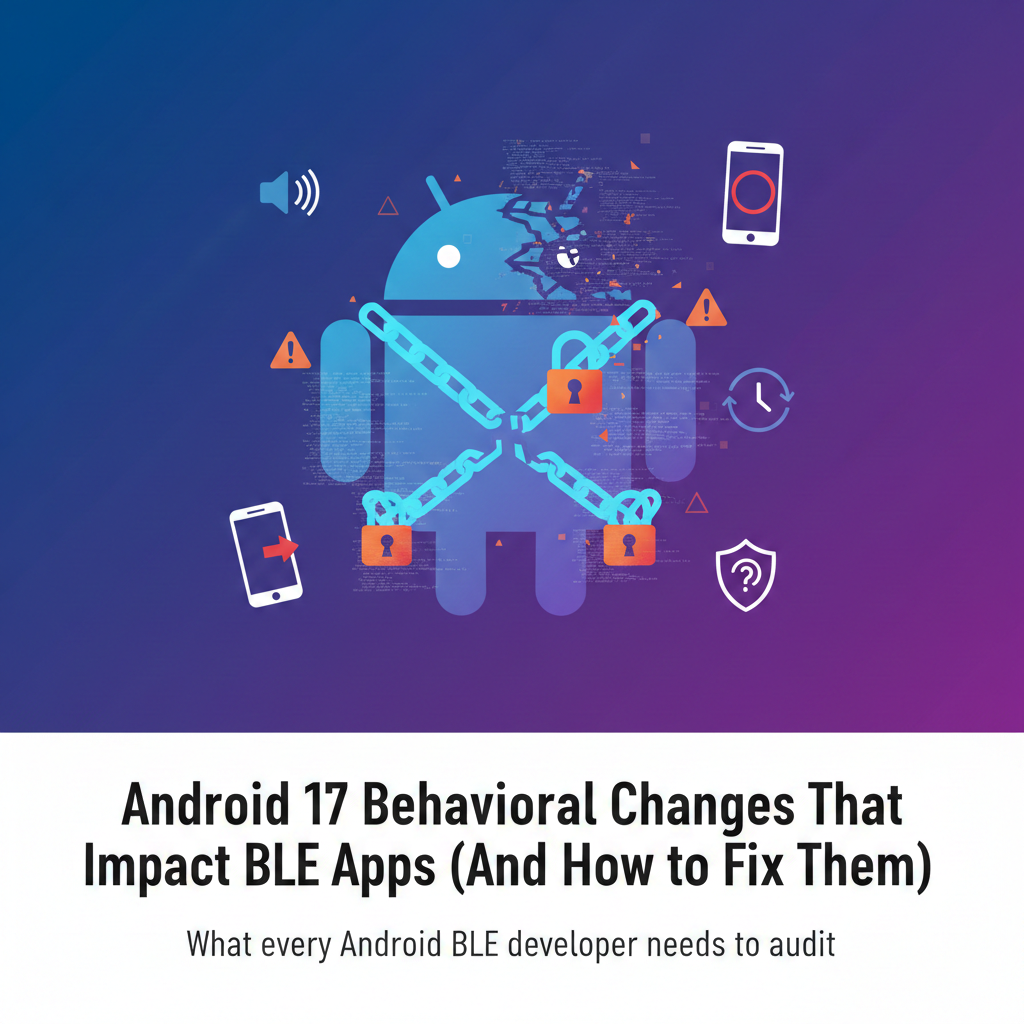 Android 17 Behavioral Changes That Impact BLE Apps (And How to Fix Them)