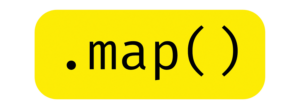 .map() written in black with a yellow background.